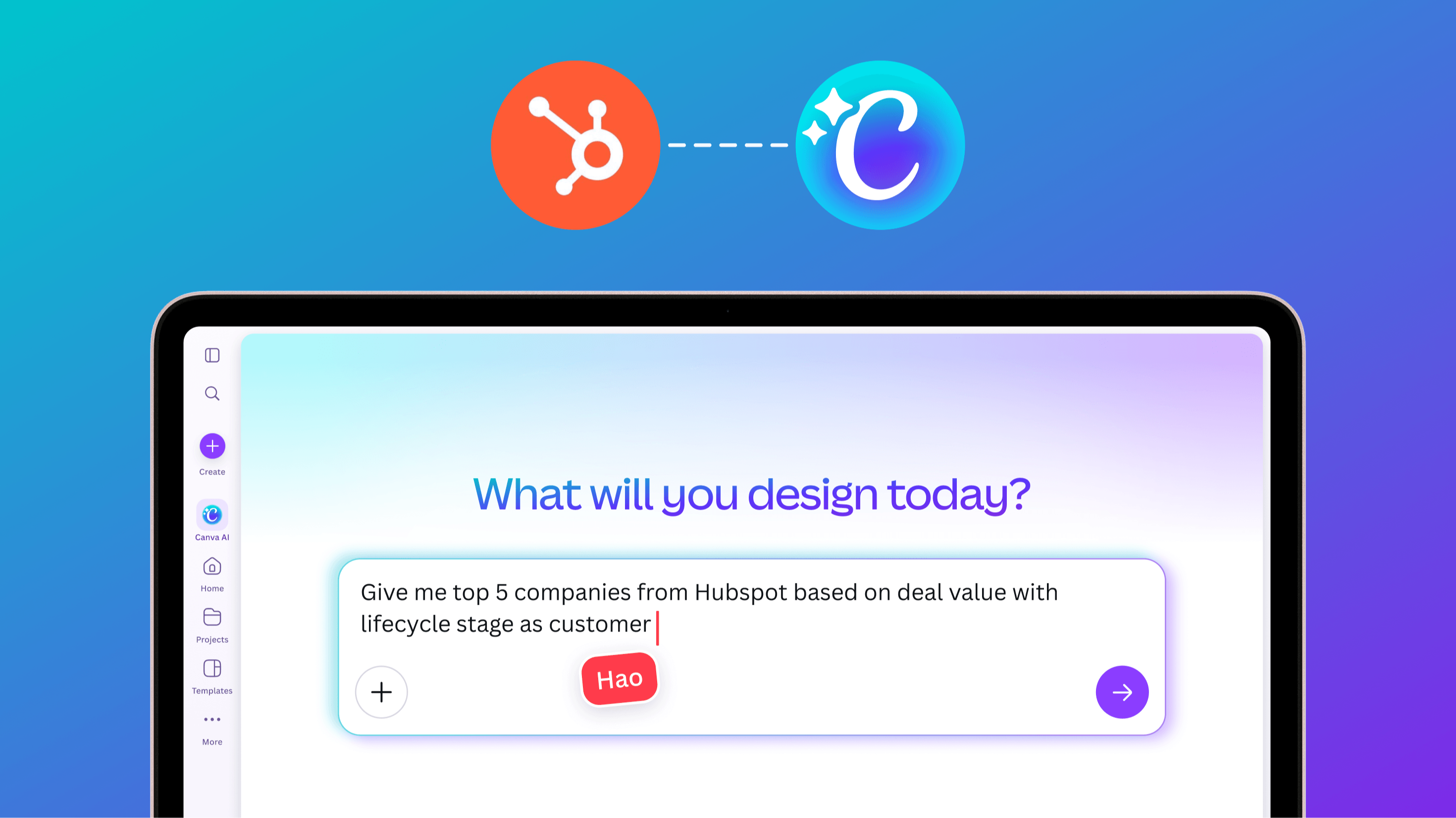 HubSpot connector for Canva AI